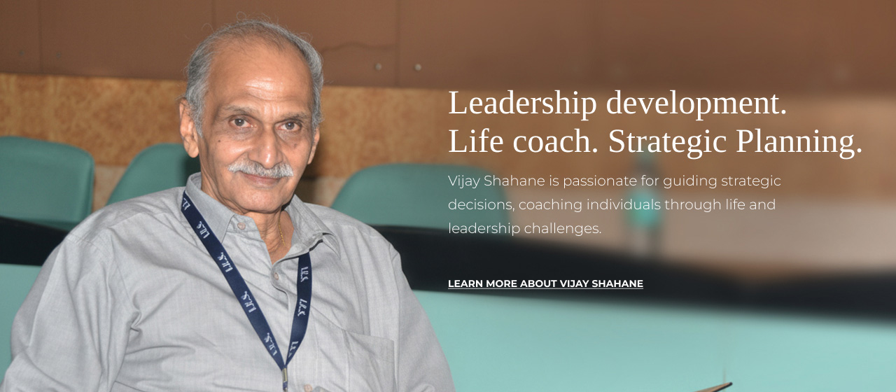Professor Vijay Shahane - Desktop Banner